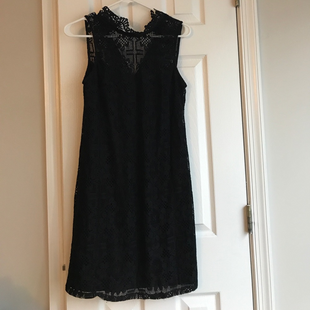 Black lace dress